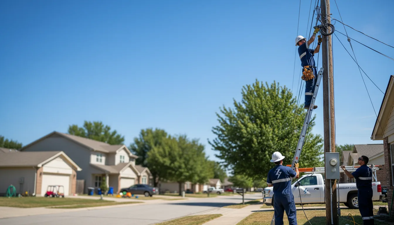 Residential electrician providing installation services in Pickett, WI